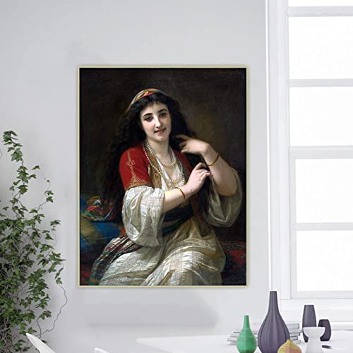 Amazon.co.jp: アートポスターユーグ・メルル「トルコの美しさ」女性の